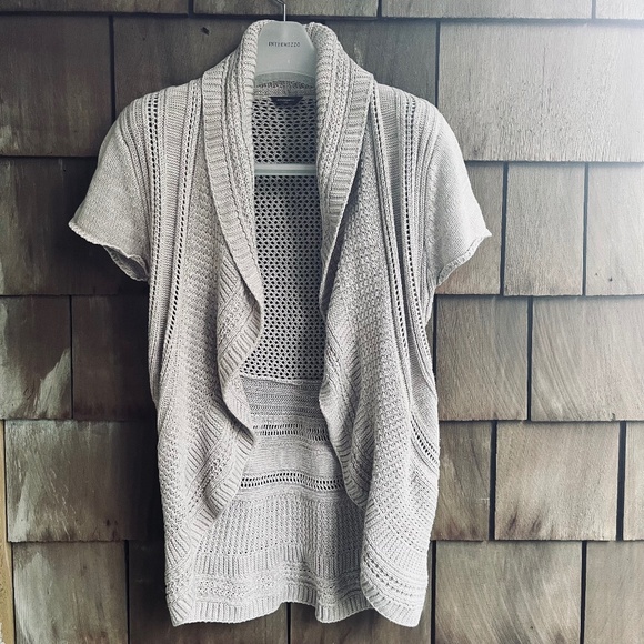 Denver Hayes Ladies  Short Sleeved Open Knit Cardigan Large - Picture 1 of 13